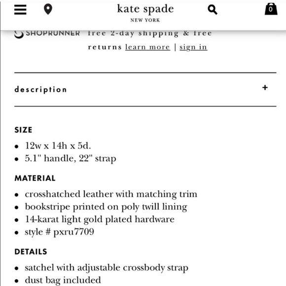 Kate Spade Cameron Street Teegan Satchel - Picture 12 of 13